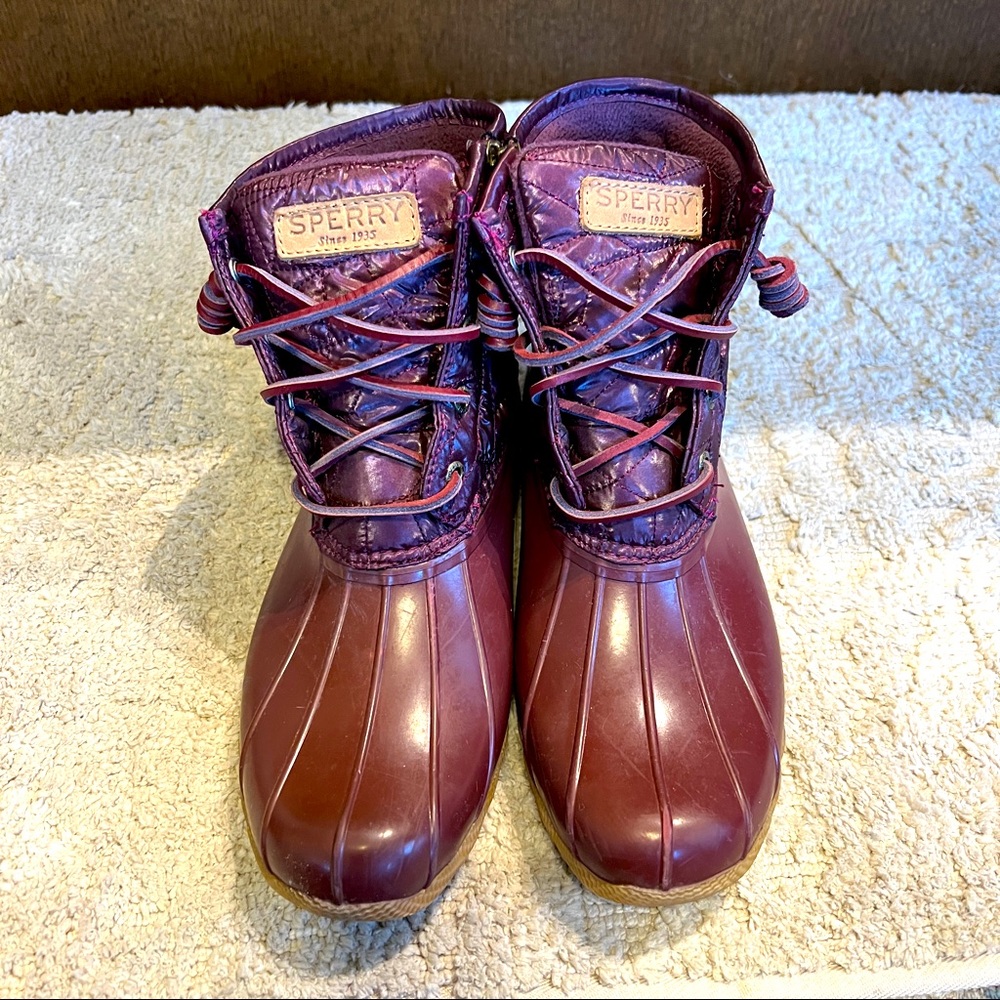 Sperry Saltwater Quilted Duck boot - 9